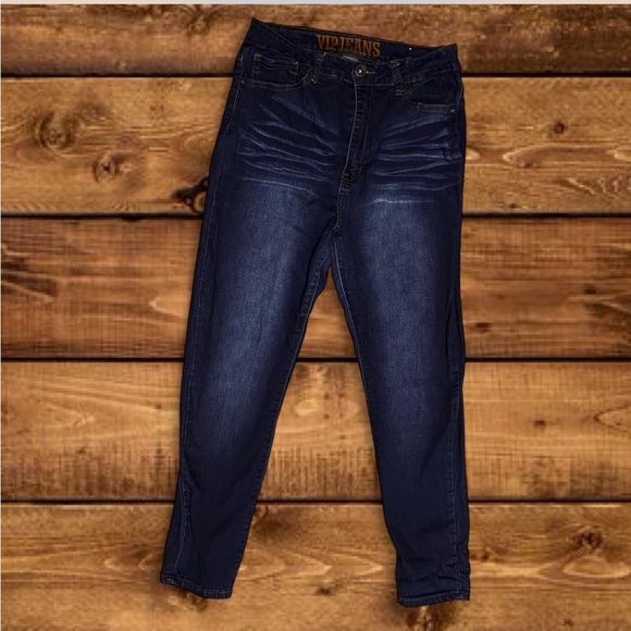 VIP Women's Midnight Blue High Rise Jeans - Picture 1 of 3